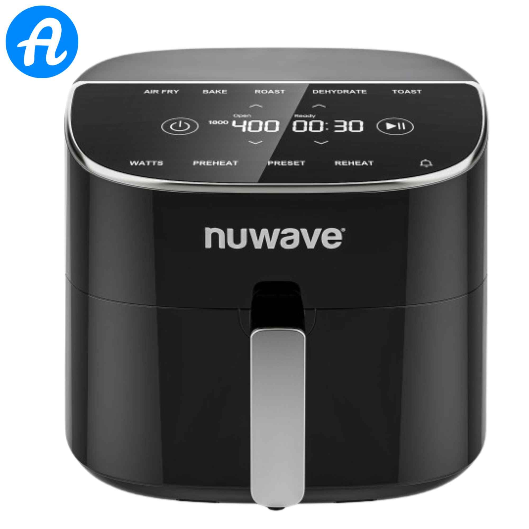 Nuwave Brio Plus 8 Qt Air Fryer, PFAS Free, New & Improved, Digital Touch Screen