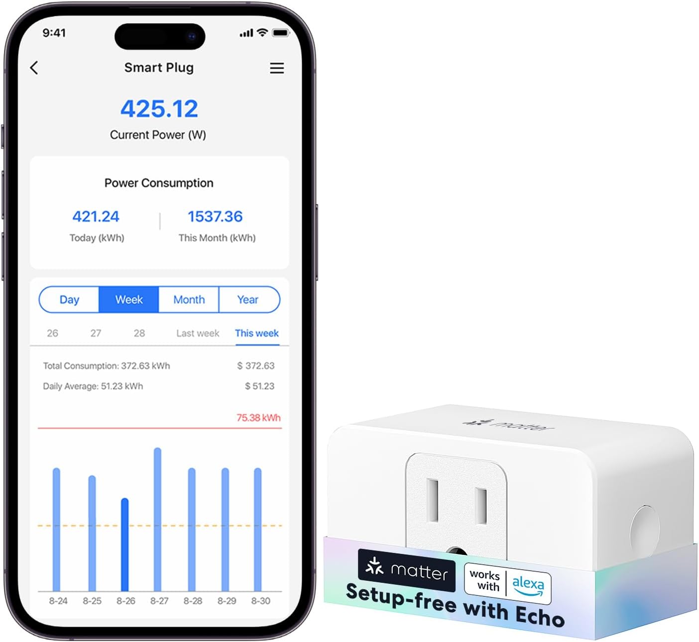 meross Smart Plug Mini Support Applea HomeKit