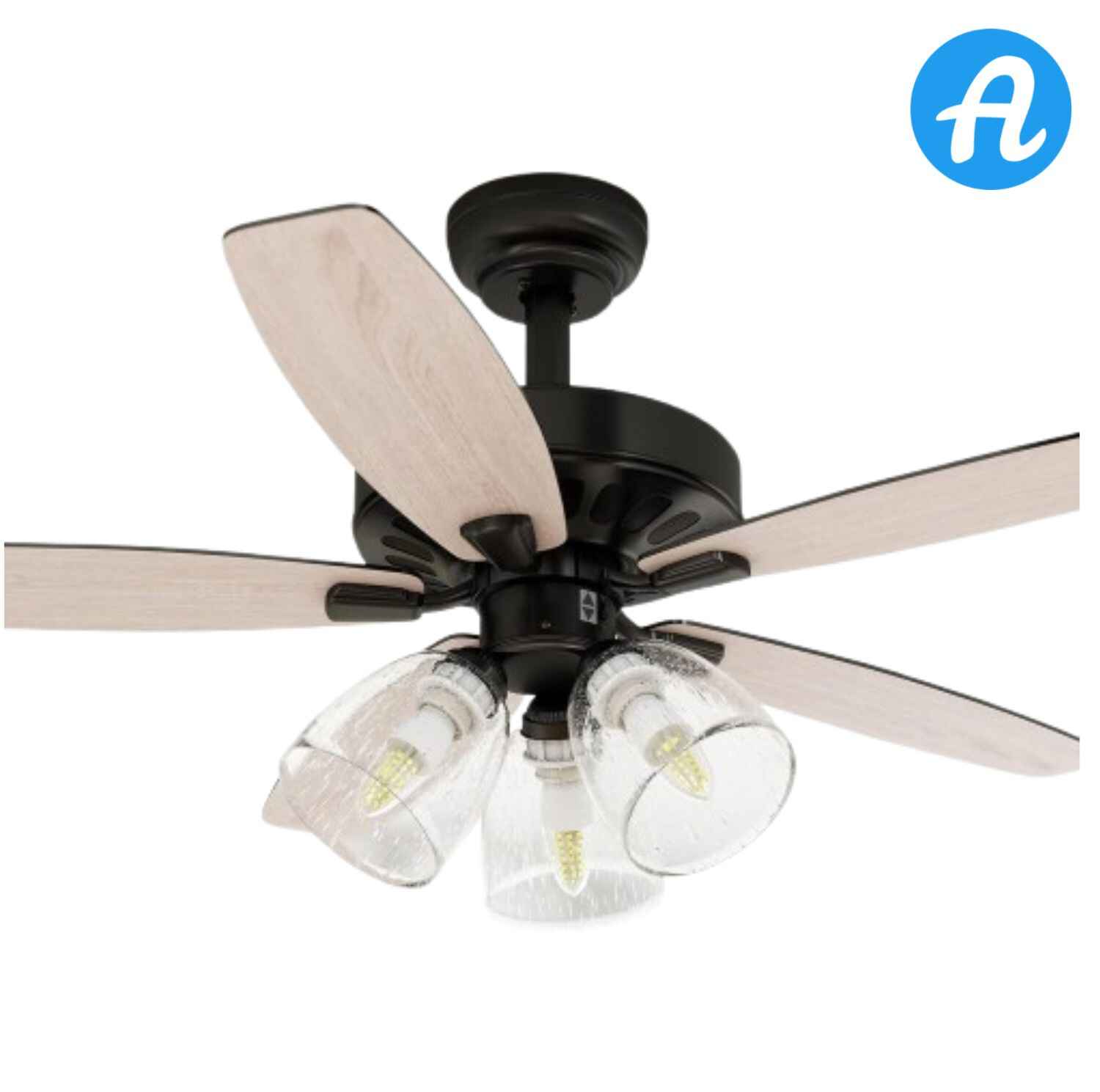 YITAHOME Farmhouse Ceiling Fan with Light and Remote